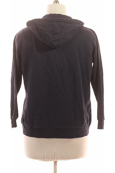 Pánská modrá mikina s kapucí a výšivkou na zip Vel. 44 | Unimoda | obrázek 2