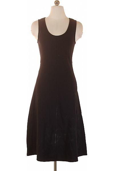 Marc O´Polo Dámské Bavlněné šaty Bez Rukávů černé Midi Jednoduché Volnočasové Velikost S