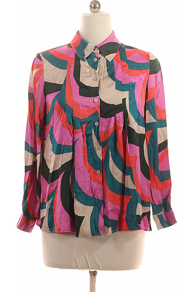 MARC AUREL dámská košile s dlouhým rukávem vzorovaná lesklá retro ležérní Vel. 38 | MARC AUREL | obrázek 2