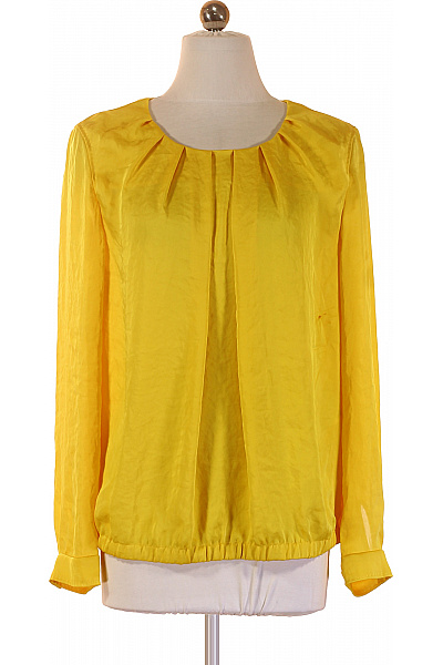 MARCCAIN Dámská Halenka žlutá S Dlouhým Rukávem Elegantní Vel. N4