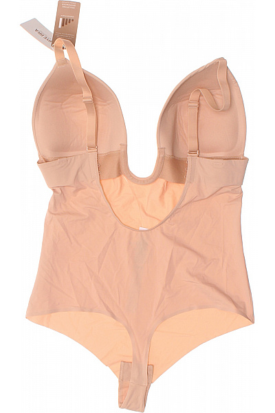 BYE BRA Dámské body hluboký výstřih béžové polyamidové Velikost EU XL | BYE BRA | obrázek 3