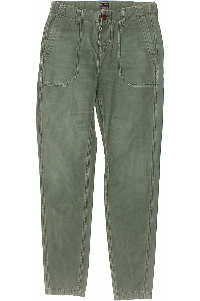 Pepe Jeans Bavlněné Zelené Ležérní Volné Kalhoty S Kapsami Velikost 28 | Pepe Jeans | obrázek 2