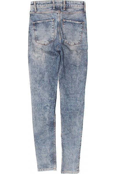 sandro Dámské modré seprané skinny džíny s vysokým pasem Velikost 34 | sandro | obrázek 2