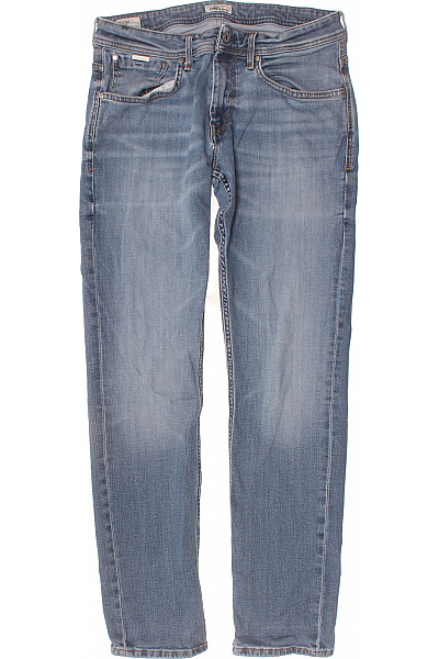Pepe Jeans Pánské Džíny Modré Rovné Strečové Velikost 32/34