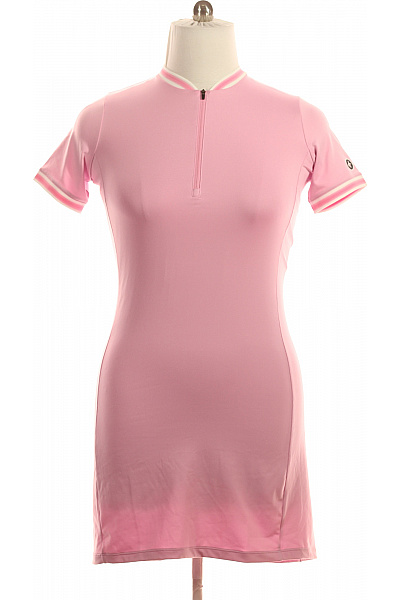 růžové krátké sportovní šaty s krátkým rukávem Vel. S | Unimoda | obrázek 2