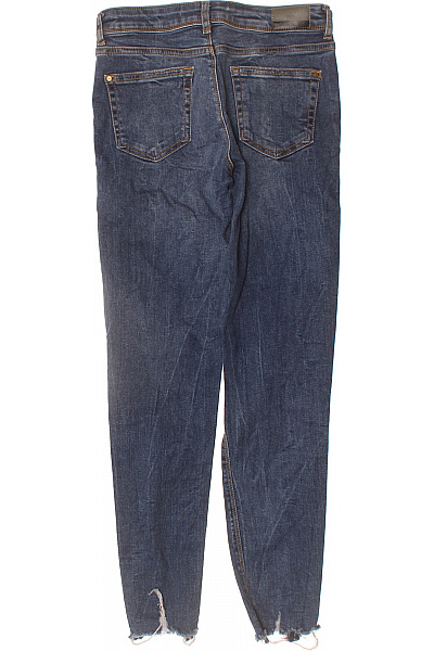 ZARA Dámské modré strečové džíny s dírami Vel. 34 | ZARA | obrázek 2