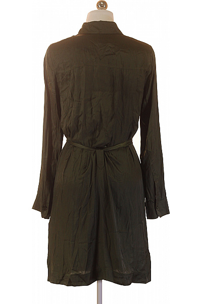 Zadig&Voltaire deluxe Zelené košilové šaty s dlouhým rukávem a páskem Velikost S | Zadig&Voltaire deluxe | obrázek 3