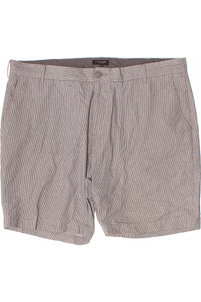 LAWRENCE GREY Pánské Bavlněné Kraťasy Pruhované Volnočasové S Kapsami Vel. 58