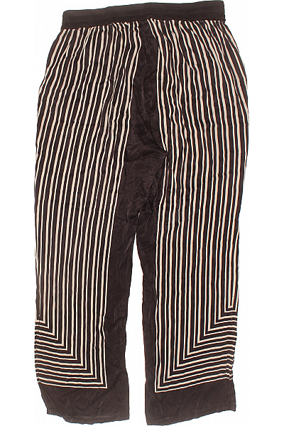 Ulla Popken Dámské kalhoty pruhované volnočasové černé s kapsami Vel. 44 | Ulla Popken | obrázek 2