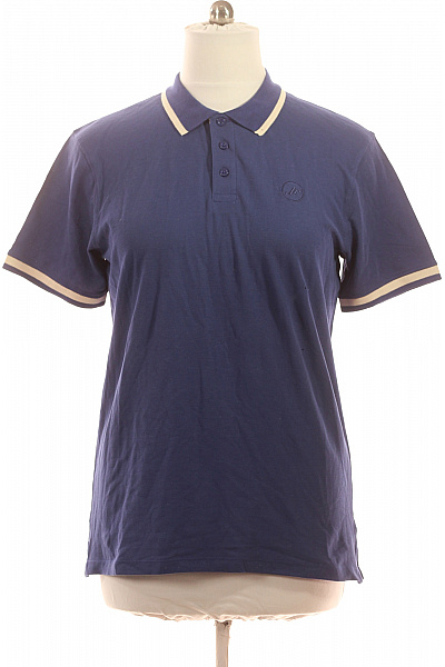 richmond Pánské modré bavlněné polo tričko s krátkým rukávem a límečkem Vel. EU XL | richmond | obrázek 2