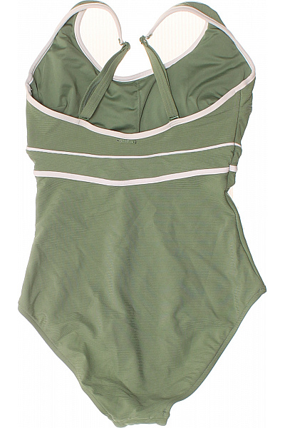 dámské jednodílné plavky žebrované zelené Vel. US 4 | Unimoda | obrázek 3