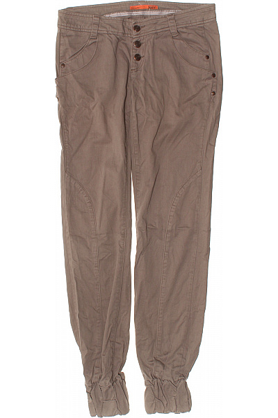 OBJECT Dámské bavlněné volnočasové jogger kalhoty s kapsami a knoflíky Velikost EU 36 | OBJECT | obrázek 2