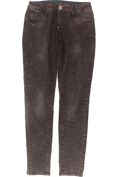 PHILLIP PLEIN Dámské Bavlněné Džíny Skinny Seprané S Kapsami Velikost 30