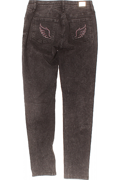 PHILLIP PLEIN Dámské bavlněné džíny skinny seprané s kapsami Velikost 30 | PHILLIP PLEIN | obrázek 2