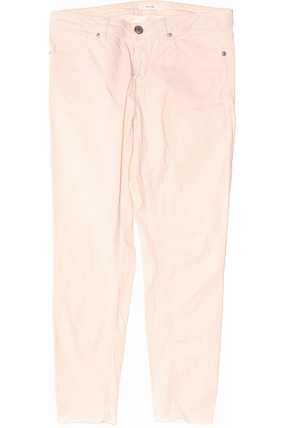 OPUS Dámské Růžové Bavlněné Džíny Rovné Vel. 40