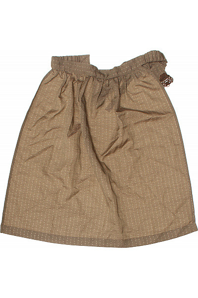 Sukně hnědá vzorovaná nabíraná ke kolenům s gumou v pase Velikost 36 | Unimoda | obrázek 2