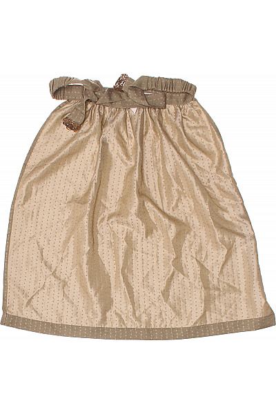 Sukně hnědá vzorovaná nabíraná ke kolenům s gumou v pase Velikost 36 | Unimoda | obrázek 3