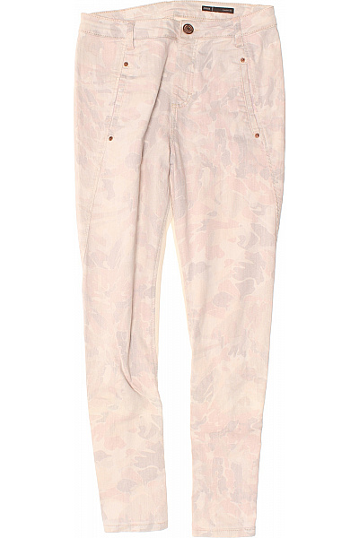 JOLIE BY EDWARD SPIERS Dámské Džíny Skinny Květované Růžové Velikost 27