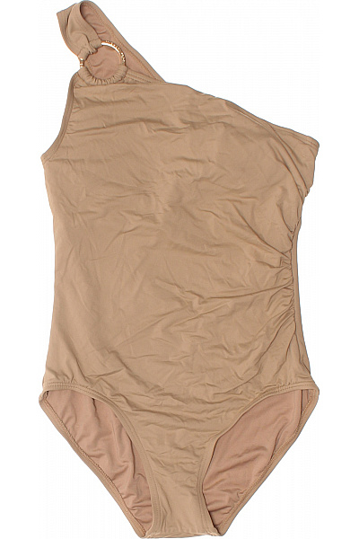 MICHAEL KORS jednodílné asymetrické plavky s kroužkem béžové | MICHAEL KORS | obrázek 2