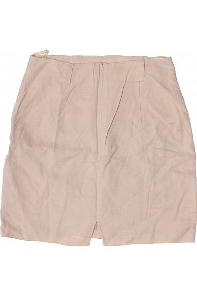 s.OLIVER lněná béžová mini sukně rovná Velikost 40 | s.OLIVER | obrázek 3