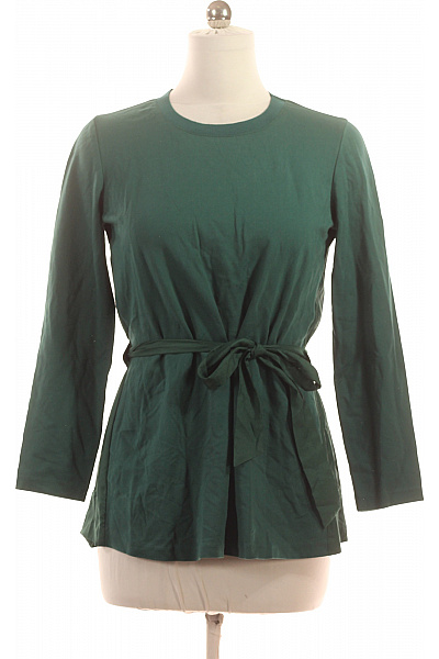 Hugo Boss Dámská zelená halenka s dlouhým rukávem a vázačkou Velikost 38 | Hugo Boss | obrázek 2