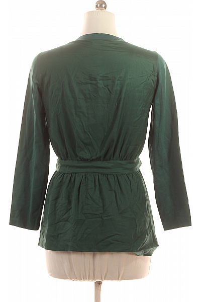 Hugo Boss Dámská zelená halenka s dlouhým rukávem a vázačkou Velikost 38 | Hugo Boss | obrázek 3