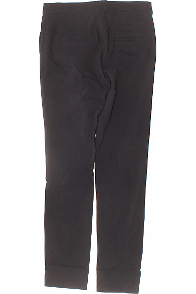 MANGO Dámské černé viskózové oblekové kalhoty rovné elegantní business Velikost EU 36 | MANGO | obrázek 2