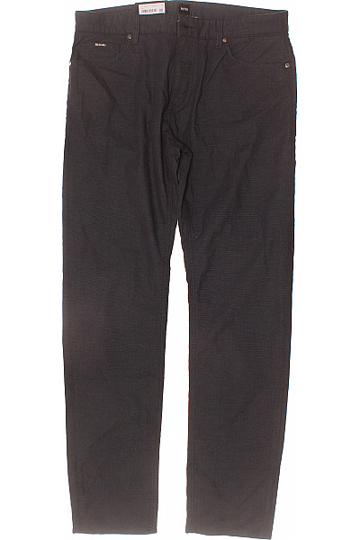 Hugo Boss Pánské Bavlněné Kalhoty Volnočasové Rovné šedé Vel. 34/36