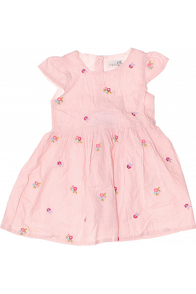 happy girls růžové pruhované šaty s květinami Vel. 92 | happy girls | obrázek 2