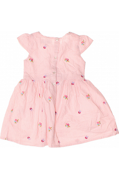 happy girls růžové pruhované šaty s květinami Vel. 92 | happy girls | obrázek 3