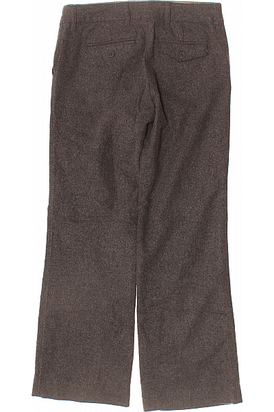 Gap Dámské vlněné oblekové kalhoty hnědé široké elegantní dlouhé Velikost EU 38 | Gap | obrázek 3