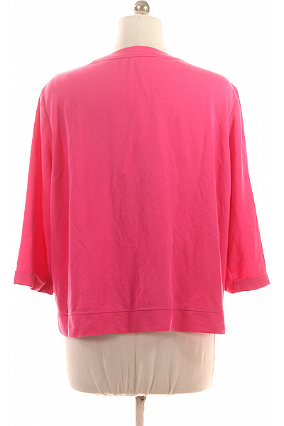 RABE Dámská růžová mikina na zip s krátkým rukávem a kapsami Vel. XXL | RABE | obrázek 2