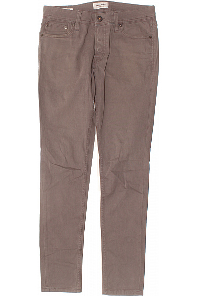 JACK & JONES Dámské Hnědé Bavlněné Džíny Skinny S Kapsami Na Knoflíky Velikost S