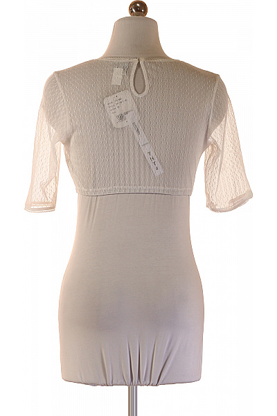 Hammerschmid Dámské tričko s krátkým rukávem bílé puntíkované průhledné Velikost 36 | Hammerschmid | obrázek 2