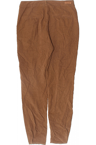 MANGO Dámské manšestrové volnočasové kalhoty hnědé s kapsami Vel. 36 | MANGO | obrázek 3