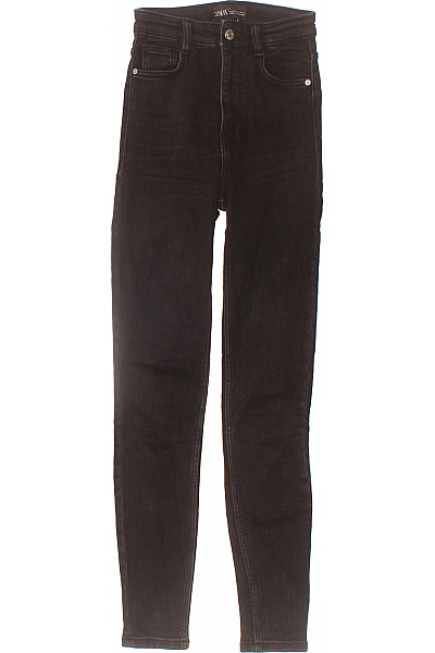 ZARA Dívčí džíny vysoký pas skinny černé Vel. 32 | ZARA | obrázek 2