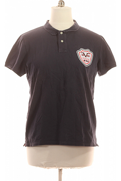 VERSACE Pánské Polo Tričko S Límečkem A Potiskem Bavlna Velikost 3XL