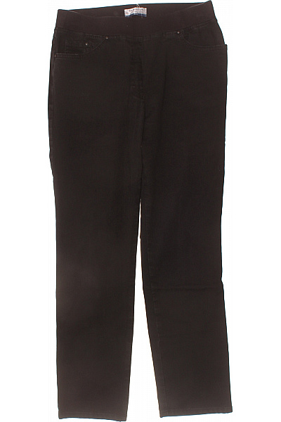 BRAX Dámské černé pohodlné kalhoty s pružným pasem rovné ležérní Velikost US 8R | BRAX | obrázek 2