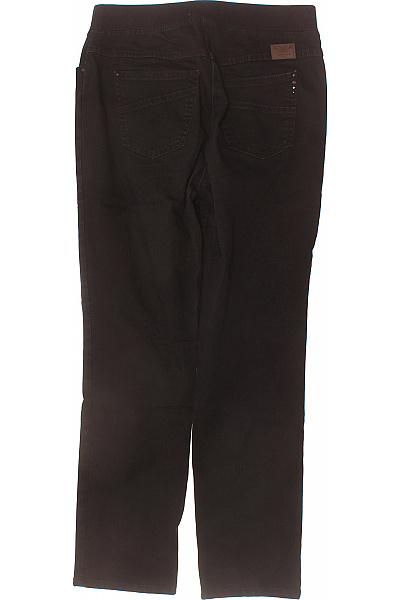 BRAX Dámské černé pohodlné kalhoty s pružným pasem rovné ležérní Velikost US 8R | BRAX | obrázek 3