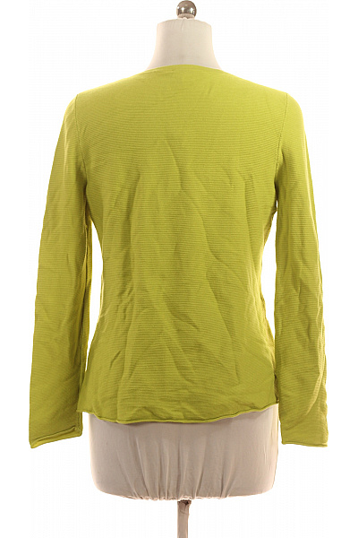 COMMA Dámská viskózová halenka žlutá žebrovaná s dlouhým rukávem výstřih do V Vel. 38 | COMMA | obrázek 2