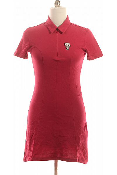 Karl Lagerfeld Dámské červené Upnuté šaty Krátké Sportovní Denní S Límečkem Vel. M