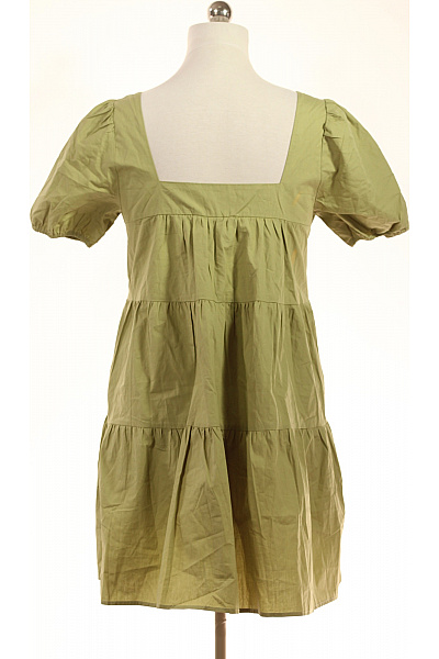 Compania Fantastica Zelené bavlněné šaty s krátkým rukávem a volným střihem Velikost s | Compania Fantastica | obrázek 2