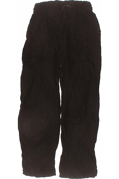 LAWRENCE GREY Dámské Lněné Kalhoty černé Volnočasové Velikost EU S