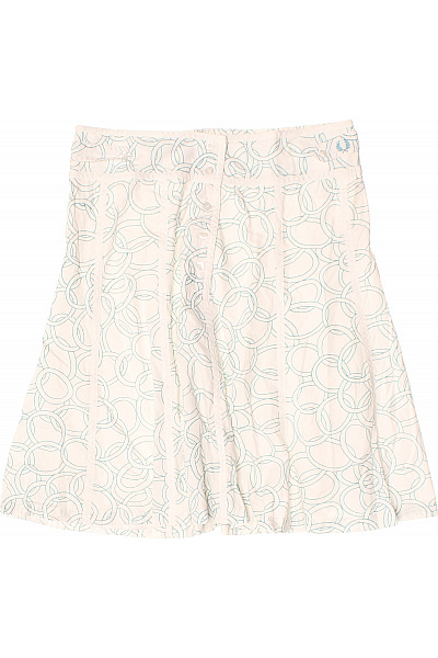 FRED PERRY Bavlněná vzorovaná sukně bílá letní skater Vel. UK 10 | FRED PERRY | obrázek 2