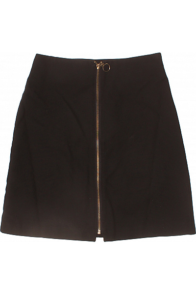 Warehouse Černá mini áčková sukně se zipem Velikost EU 34 | Warehouse | obrázek 2