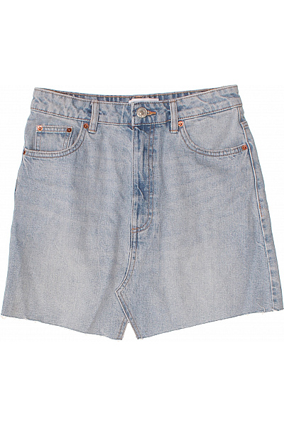 ZARA Dámská džínová sukně krátká s kapsami modrá Velikost 28 | ZARA | obrázek 2