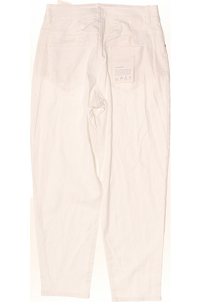 DAWN Dámské bílé bavlněné džíny volné s vysokým pasem Vel. 29/28 | DAWN | obrázek 2