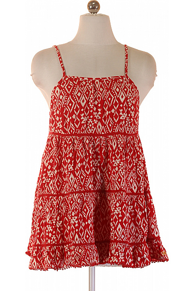 SUPERDRY Dámská červená halenka bez rukávů s potiskem boho Vel. 38 | SUPERDRY | obrázek 2