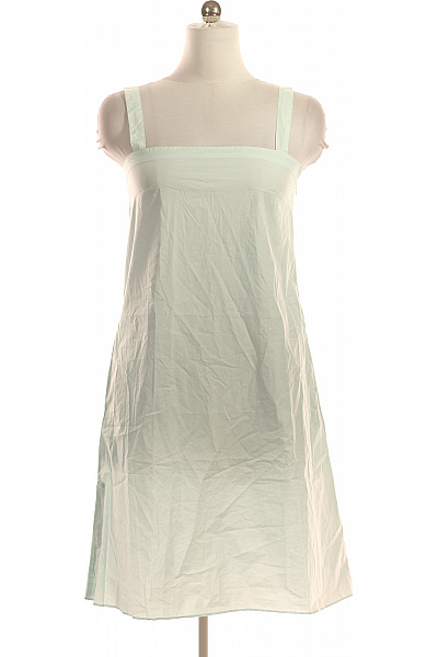 Dámské šaty na ramínka pastelové letní volnočasové plátěné Vel. M | Unimoda | obrázek 2