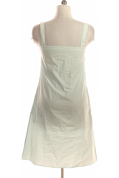 Dámské šaty na ramínka pastelové letní volnočasové plátěné Vel. M | Unimoda | obrázek 3